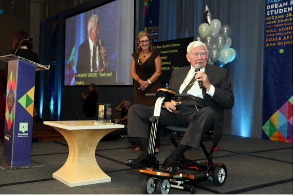 Robert H. Graebe speaking at 2018 Party to the Max Gala Robert H. Graebe speaking at 2018 Party to the Max Gala
