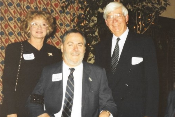 Robert H. Graebe with Max J. Starkloff and likely Norma Jean Graebe Robert H. Graebe with Max J. Starkloff and likely Norma Jean Graebe