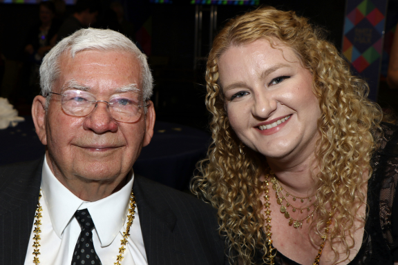 Robert H. Graebe withguest at 2018 Party to the Max Gala Robert H. Graebe with guest